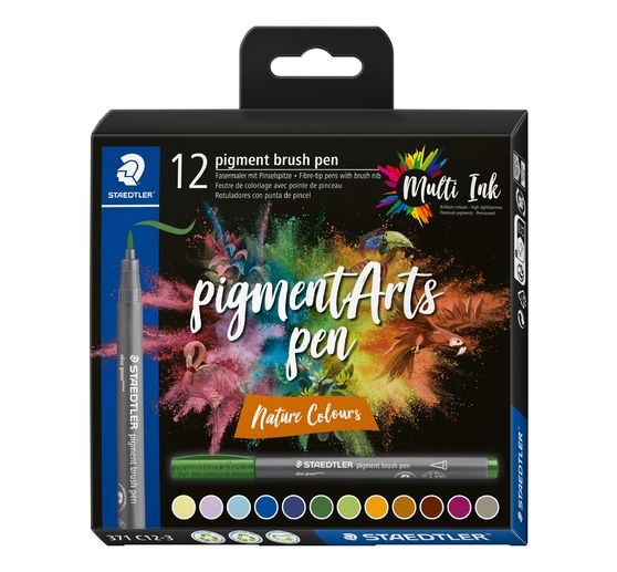 STAEDTLER Pigment brush pen, set of 12