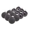 Christmas balls made of glass, Ø 5.7 cm Black