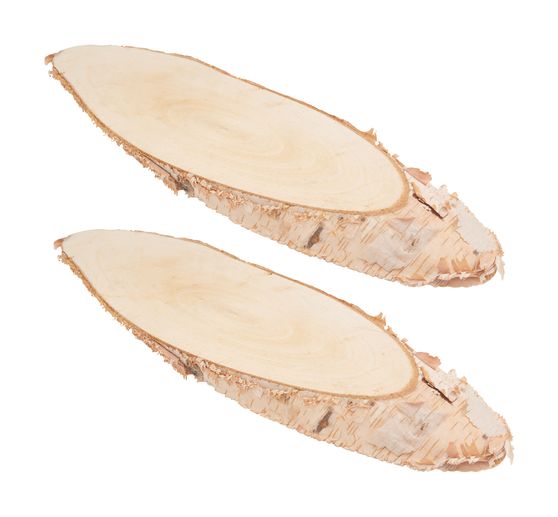 Birch slices "Oval"