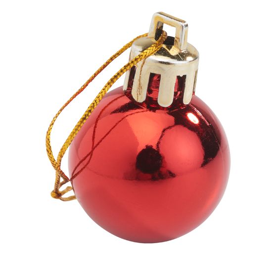 Christmas balls made of plastic, 24 pieces