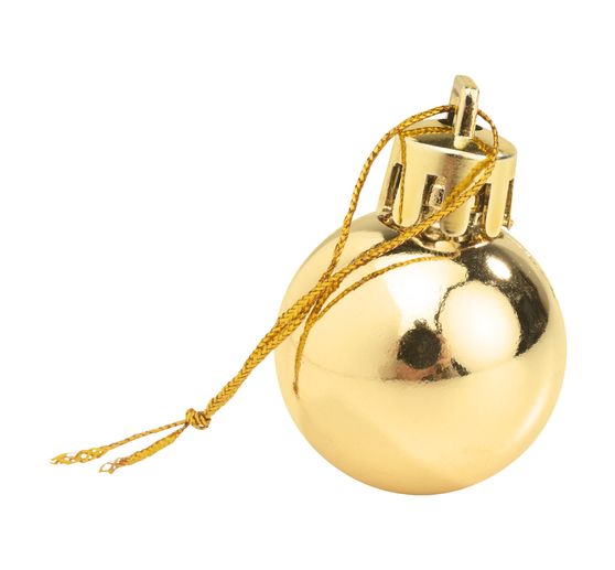 Christmas balls made of plastic, 24 pieces