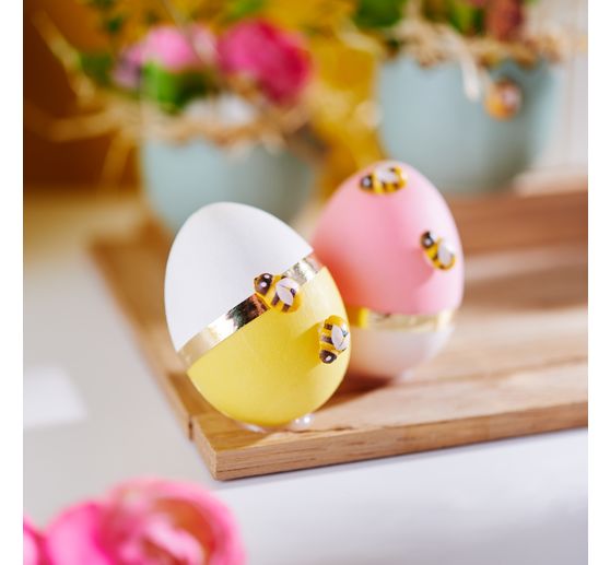 VBS Decorative Egg "Assorted colours", 6 cm, 42 pieces