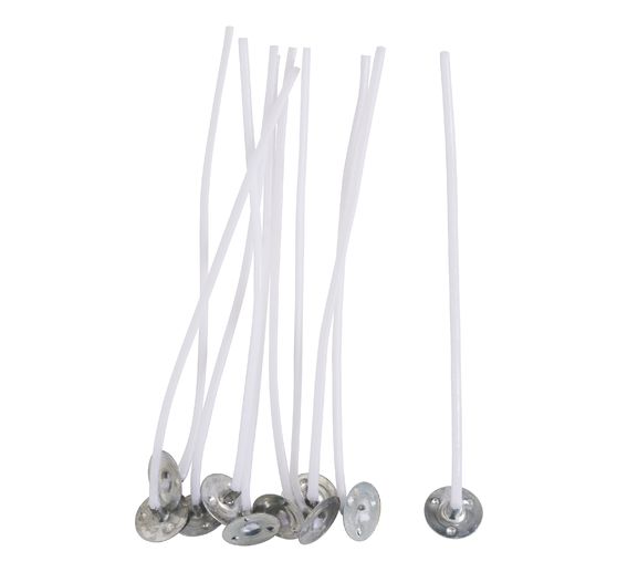 VBS Stoppino per candele con base in metallo, cerato, 10 cm