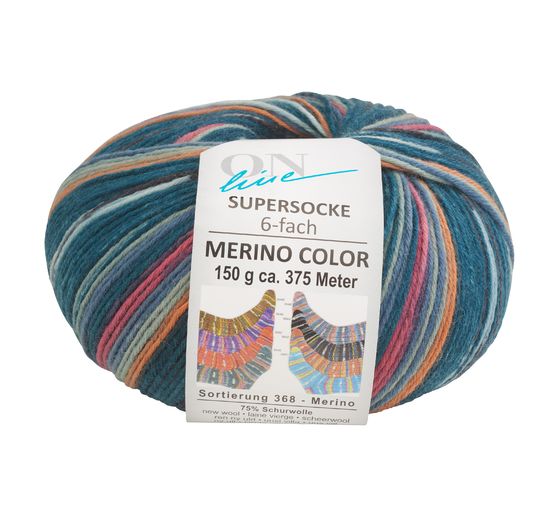 ONline Wool "Super Sock Merino Color, Assortment 368"