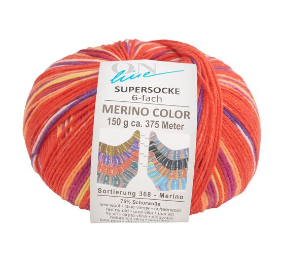 ONline Wool "Super Sock Merino Color, Assortment 368"