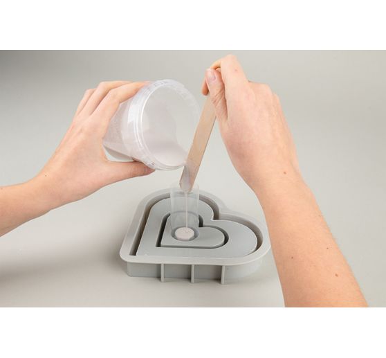 Silicone casting mould "Candle holder" incl. insert
