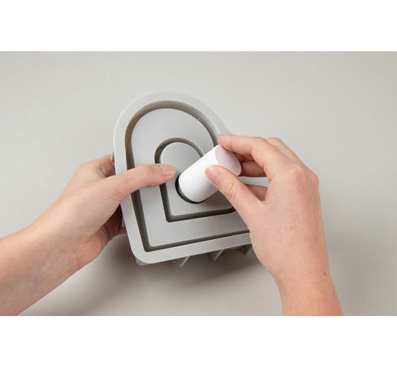 Silicone casting mould "Candle holder" incl. insert