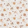 Cotton fabric "Christmas balls" Cream