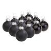 VBS Christmas balls "Mini" made of plastic, Ø 3 cm Black