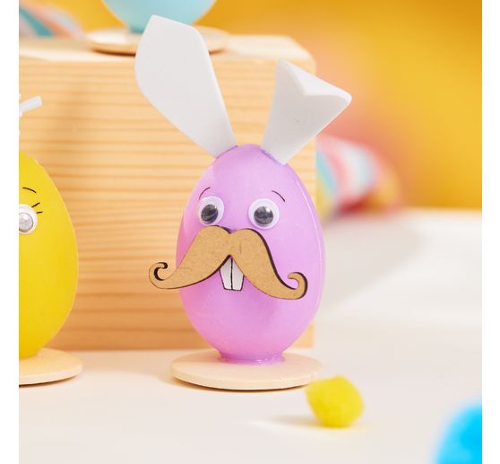 VBS Decorative Egg "Assorted colours", 6 cm, 42 pieces