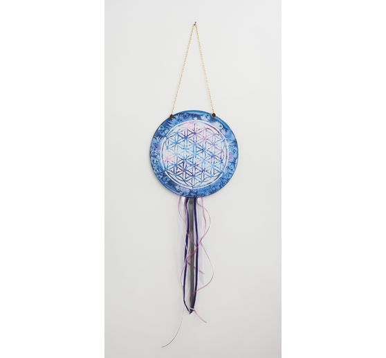 Silk window picture round, &Oslash; 25cm