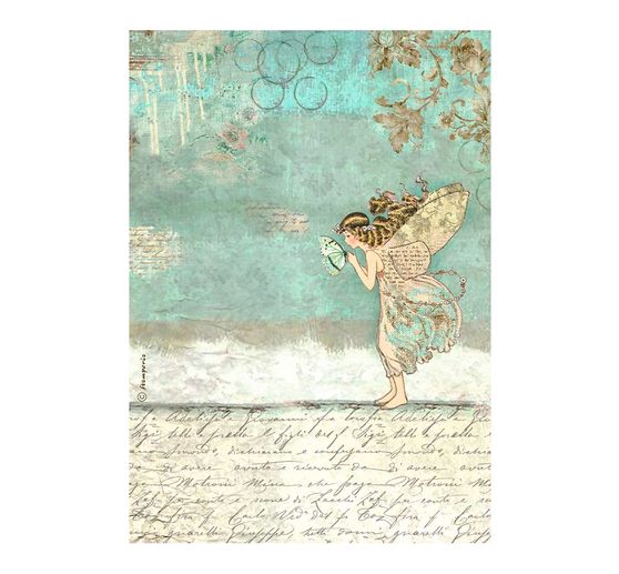 Motif straw silk "Wonderland"