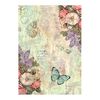 Motif straw silk "Wonderland" Butterflies
