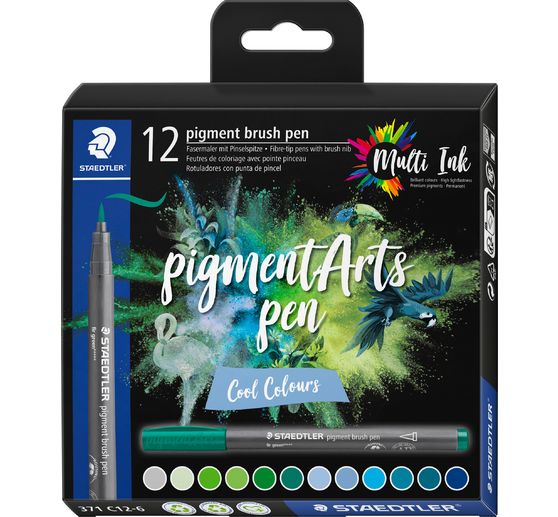 STAEDTLER Pigment brush pen, set of 12
