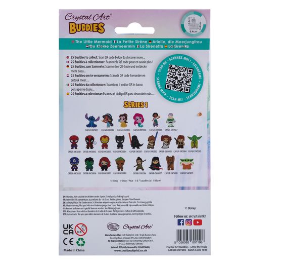 Pittura a diamante "Crystal Art Buddy", 11 x 8 cm