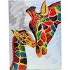 Painting by numbers on stretched canvas, 30 x 40 cm Colourful Giraffes
