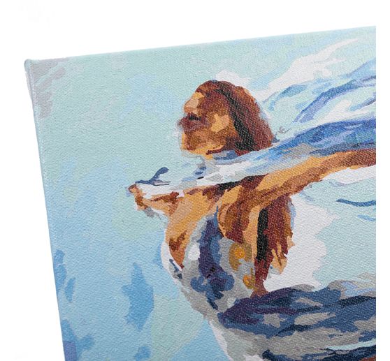 Painting by numbers on stretched canvas, 30 x 40 cm