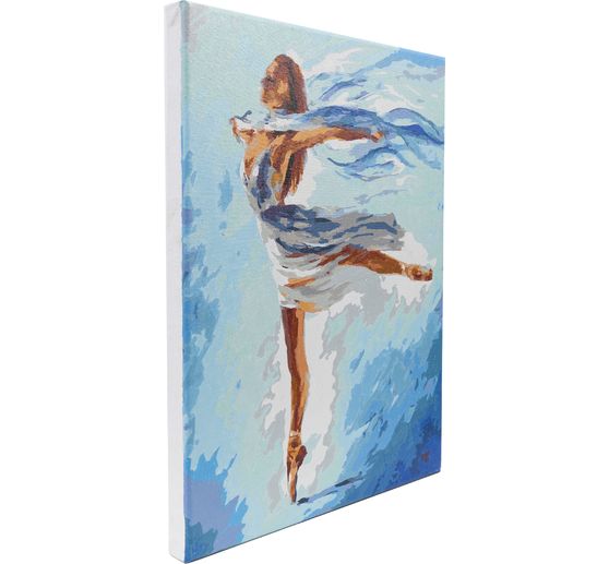 Painting by numbers on stretched canvas, 30 x 40 cm