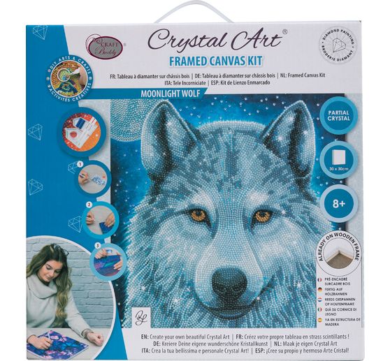 Diamond Painting "Crystal Art Kit", 30 x 30 cm