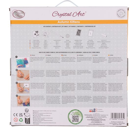 Diamond Painting "Crystal Art Kit", 30 x 30 cm