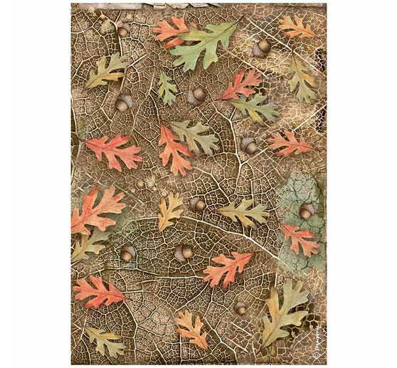 Motif straw silk "Forest"