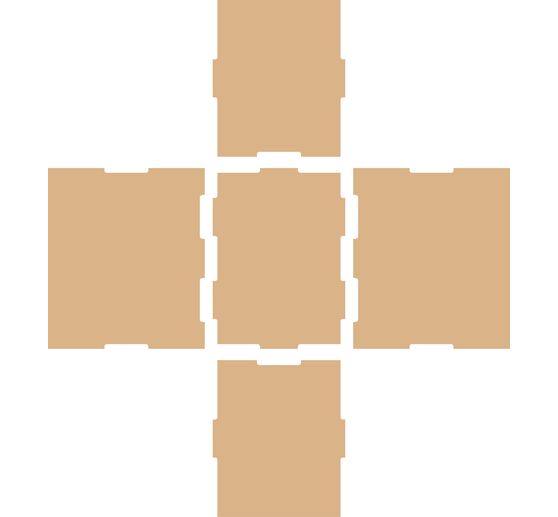 Flexio "Box", 5-pieces, MDF wood