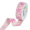 Printed ribbon "Blossom" Light Pink/Pink