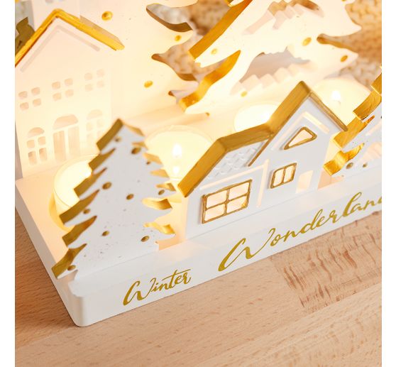 Stampo in silicone VBS "Portacandela tealight - Rettangolare" con bordo a incastro
