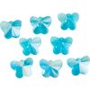 Glass cut beads butterflies Turquoise