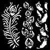 Stencil "Masquerade" Feathers