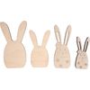 Wooden decorative elements Easter rabbits