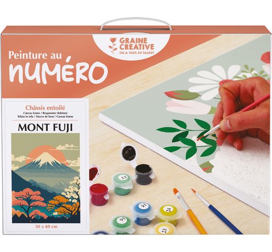 Painting by numbers, stretched canvas