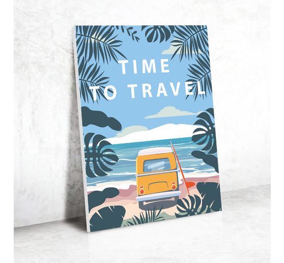 Painting by numbers, stretched canvas