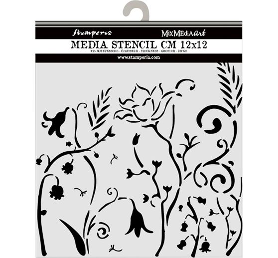 Stencil "Hidden Grove", 12 x 12 cm