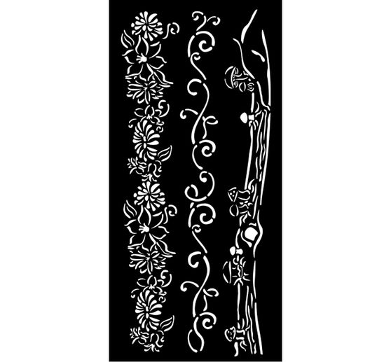 Stencil "Hidden Grove", 12 x 25 cm