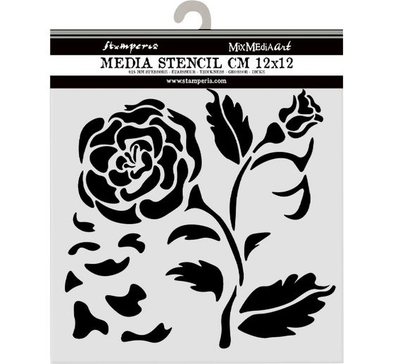 Stencil "House of Roses", 12 x 12 cm