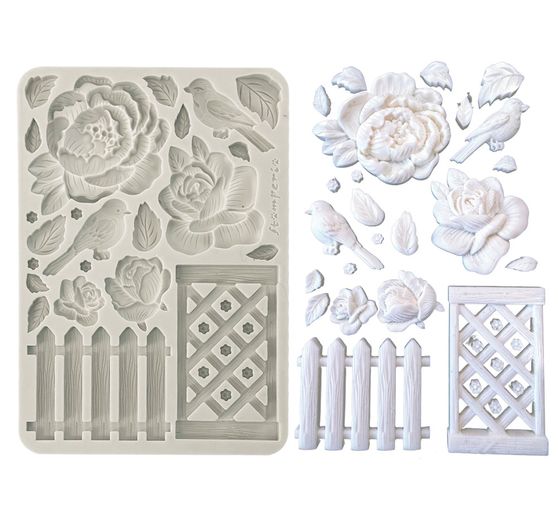 Silicone casting mould "House of Roses"