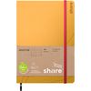 share notebook A5, dot chequered Yellow