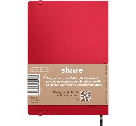share notebook A5, dot chequered