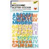 Foam rubber glitter stickers Letters