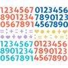 Foam rubber glitter stickers Numbers