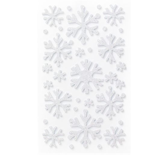 Foam rubber glitter stickers