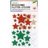 Foam rubber glitter stickers Stars Xmas