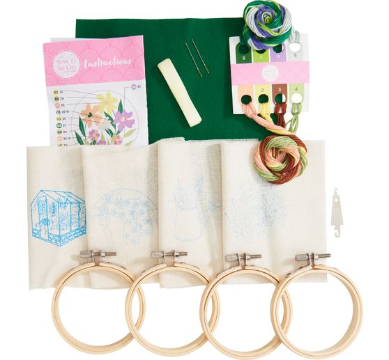 Sew and So On, Embroidery Hoop Decorations