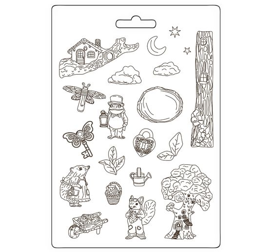 Soft modelling mould "Hidden Grove - Wild Spirit"