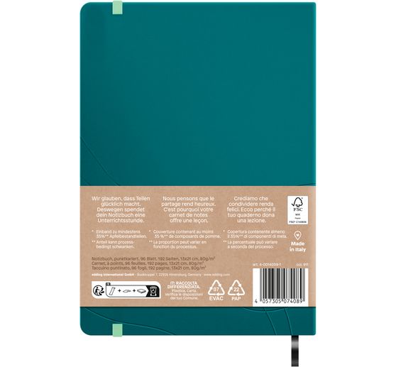 share notebook A5, dot chequered