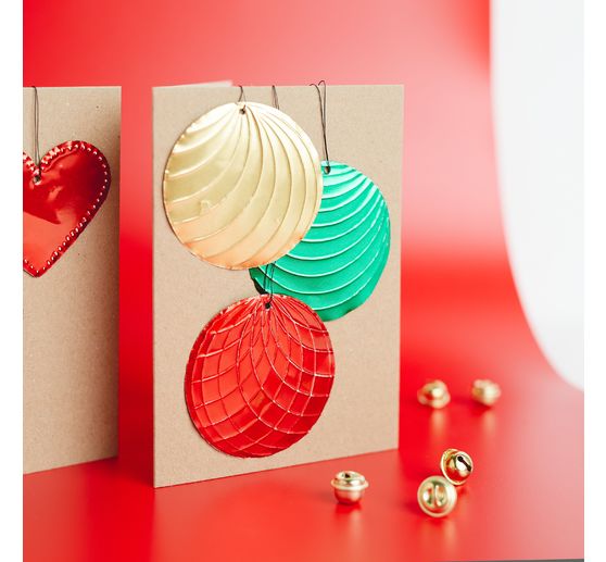 VBS Double cards with envelopes "Kraft paper", 50 pieces