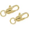 Lobster clasp, 2 pieces Gold