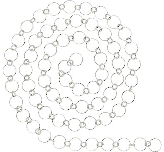 Link chain rings embossed