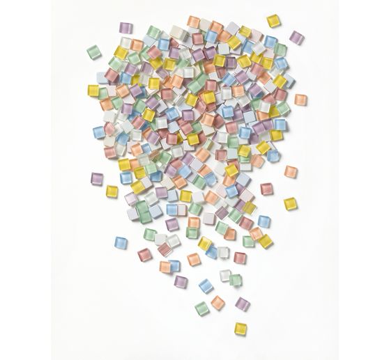 Glass mosaic stones mix, assorted colours